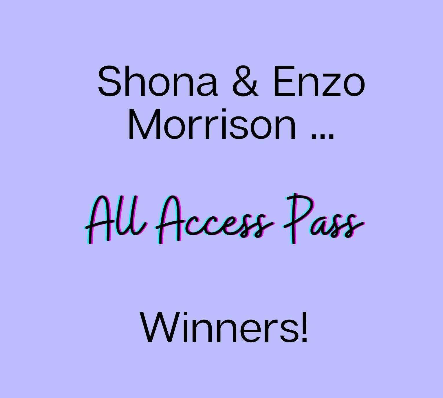 2023-2024 All Access Pass Winners