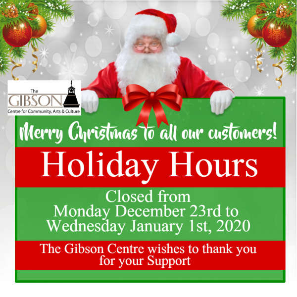 Closed for the Holidays