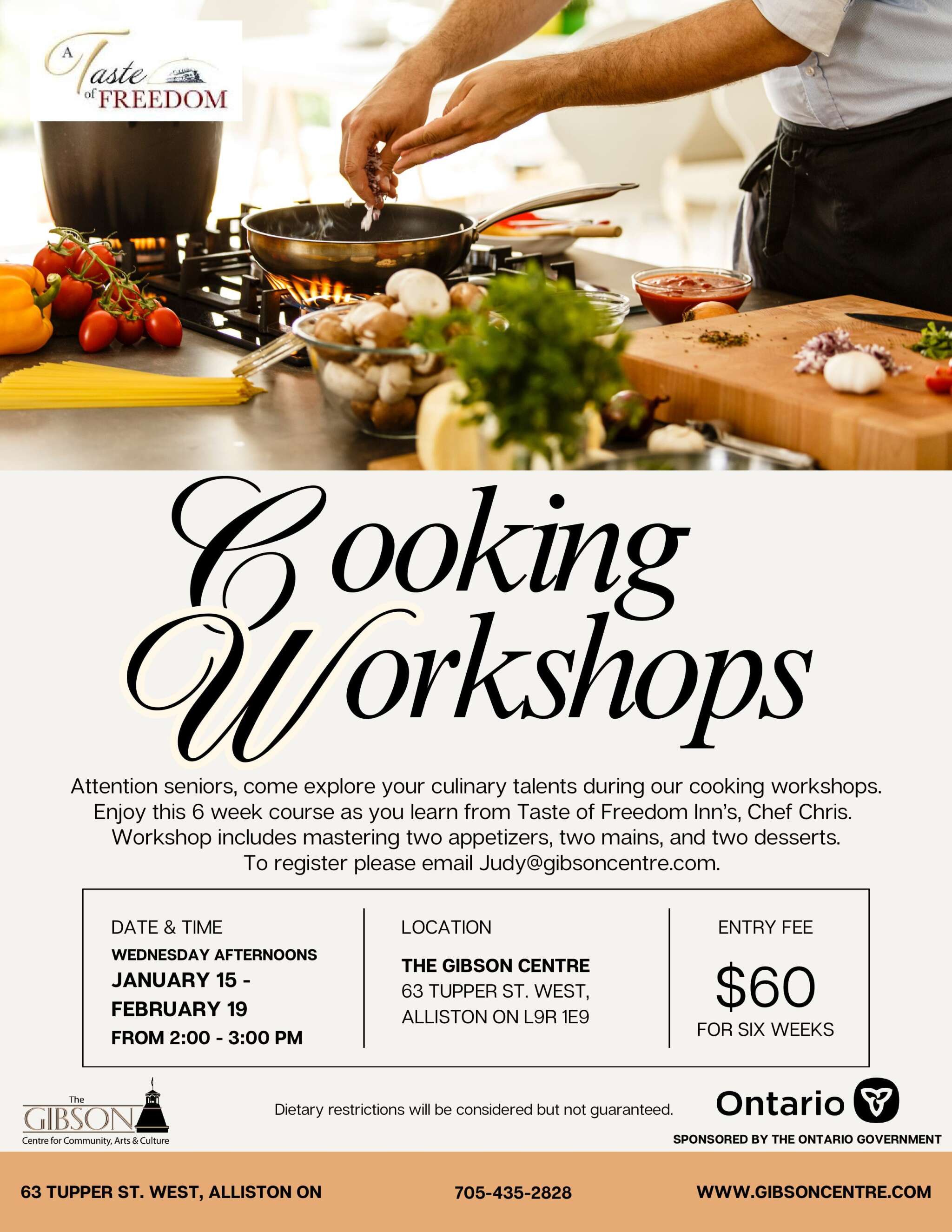 Cooking Workshops for Seniors