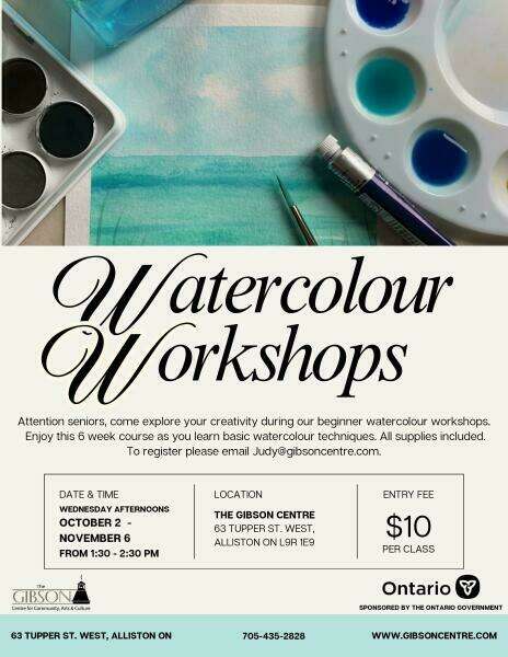 Watercolour Workshops for Seniors SOLD OUT