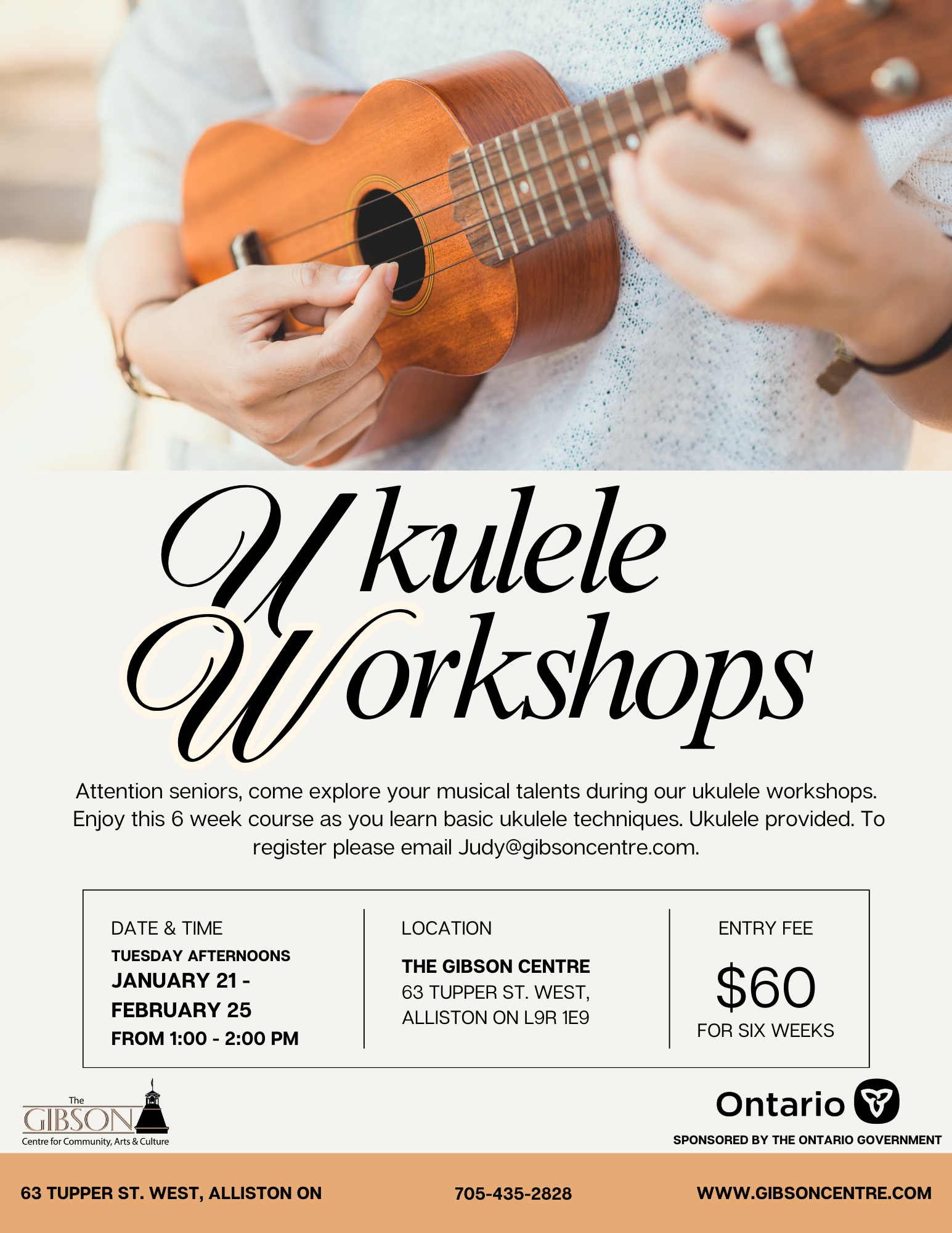 Ukulele Workshops for Seniors