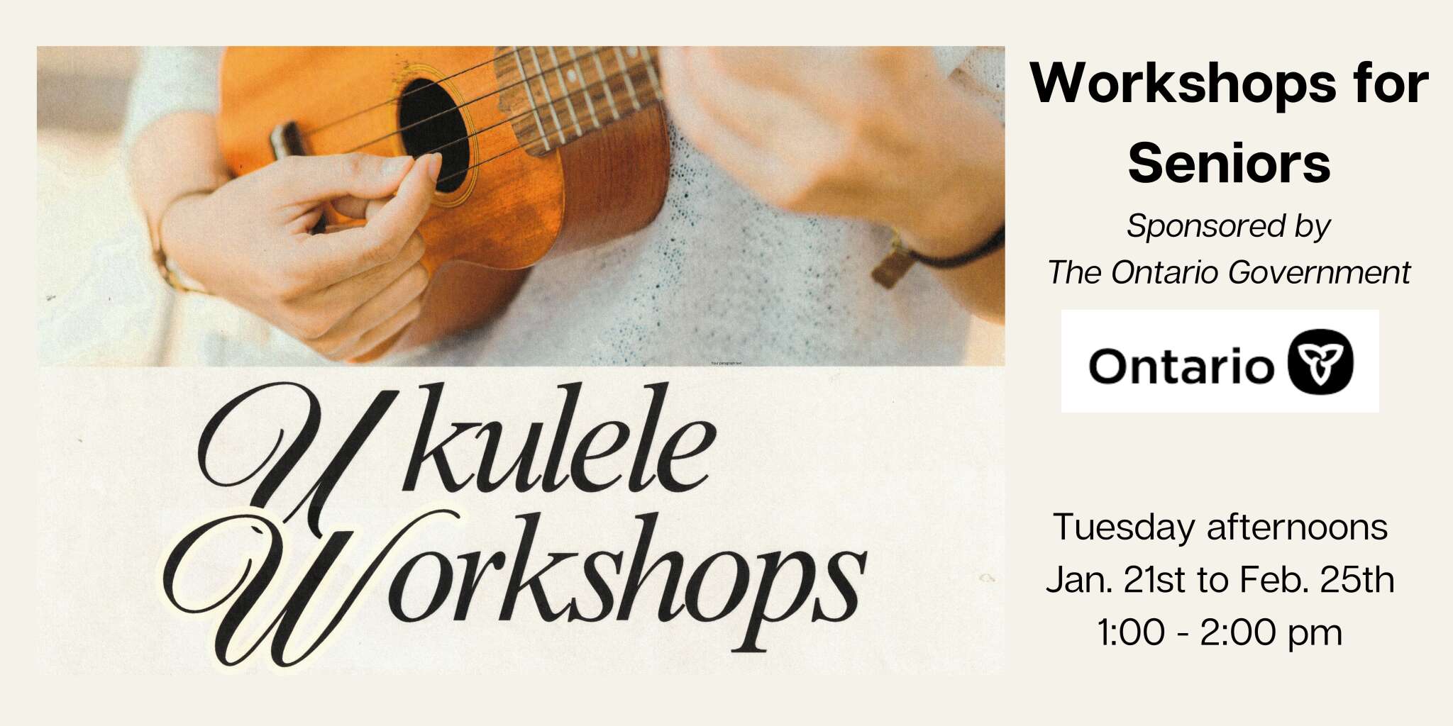 Ukulele Workshops for Seniors